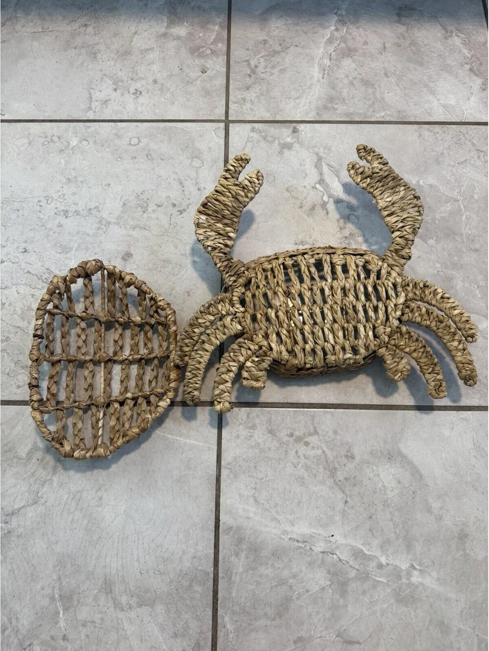 Crab Shaped Woven Basket